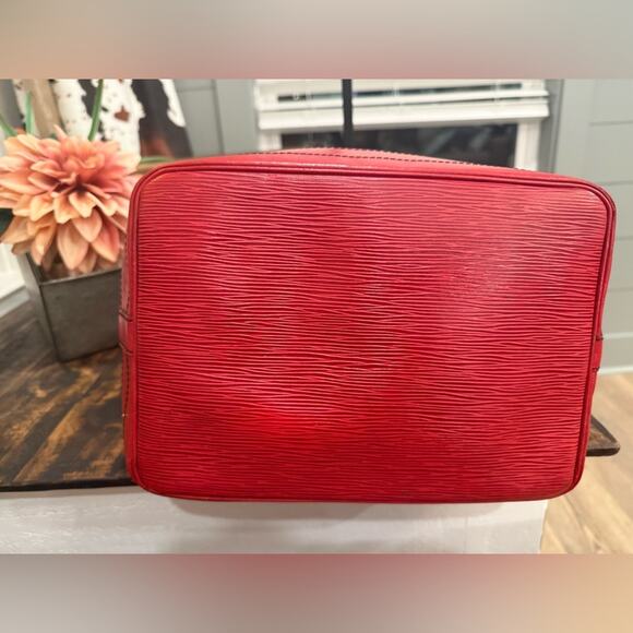 Vintage Louis Vuitton Black/Red Epi Noé Bucket Bag W/COA - Picture 7 of 16